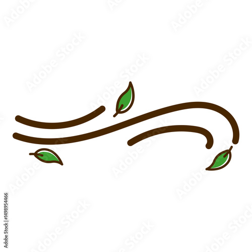 Wind With Leaf