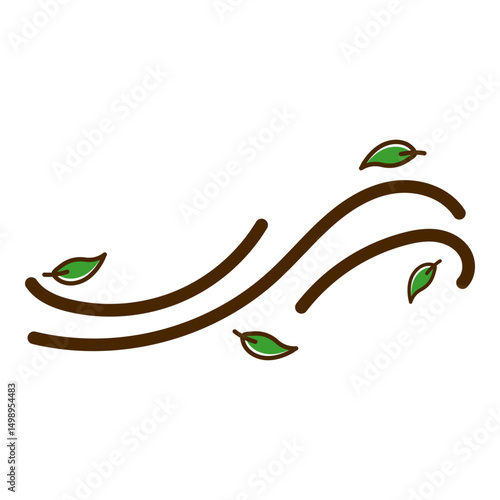 Wind With Leaf