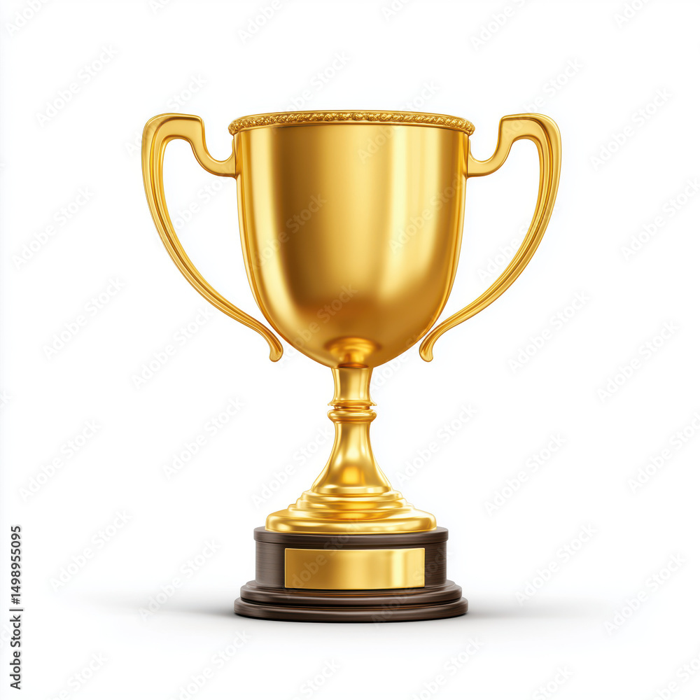 Golden Trophy: A Symbol of Victory and Achievement , isolated on white background png Golden Trophy: A Symbol of Victory and Achievement , isolated on white background png