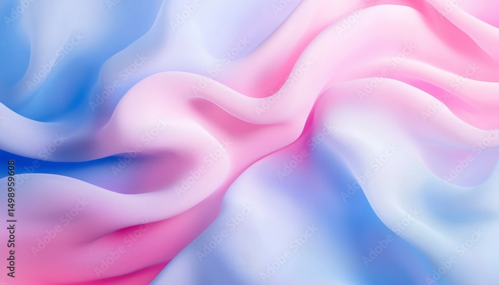 Fototapeta premium Pastel ombre fabric drapes
