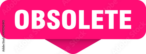 obsolete sticker. obsolete sign on transparent background
