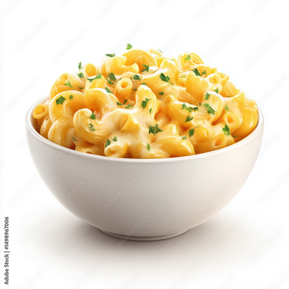 Creamy Macaroni and Cheese in a Bowl , isolated on white background png Creamy Macaroni and Cheese in a Bowl , isolated on white background png