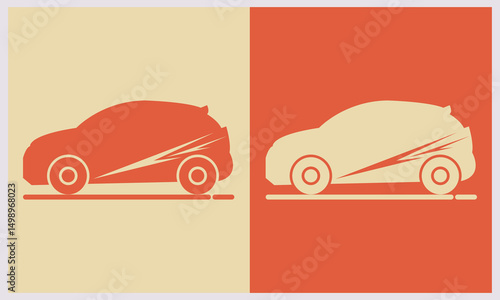 car icon vector illustration with elegant background