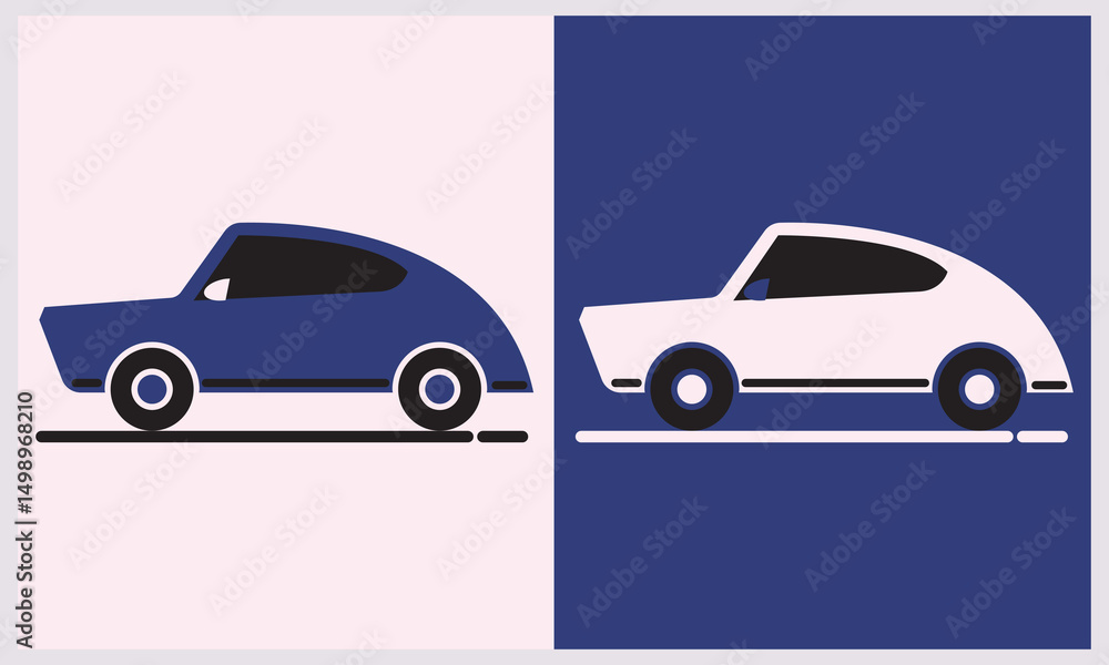 Fototapeta premium car icon vector illustration with elegant background
