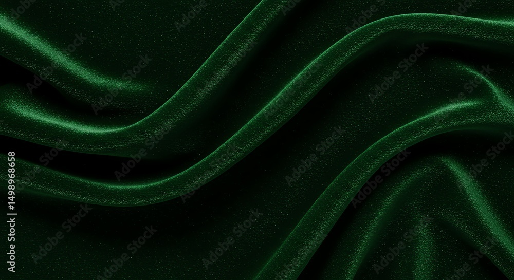 Obraz premium Green Velvet Fabric Texture