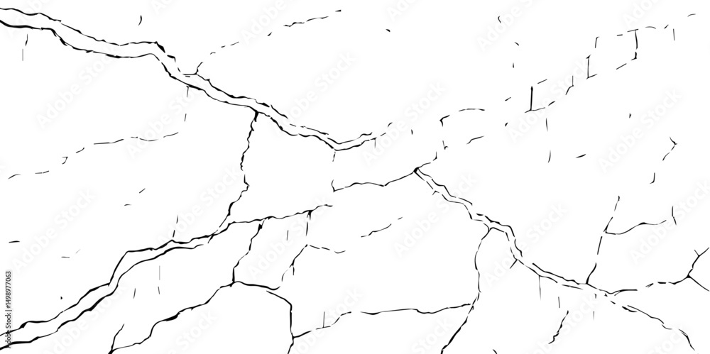 Vector Illustration of Cracked Ground Texture with Transparent Background – A Distressed Grunge Effect Featuring Natural Earth Line Patterns
Vector Illustration of Cracked Ground Texture with Transparent Background – A Distressed Grunge Effect Featuring Natural Earth Line Patterns