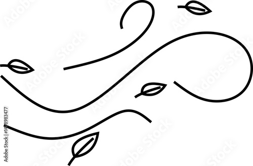 Wind with Leaf