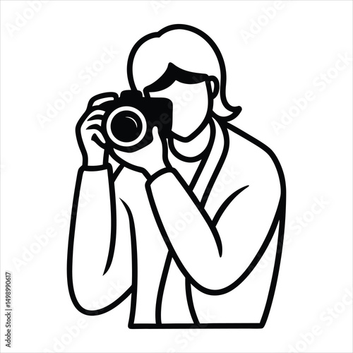 photographer with camera