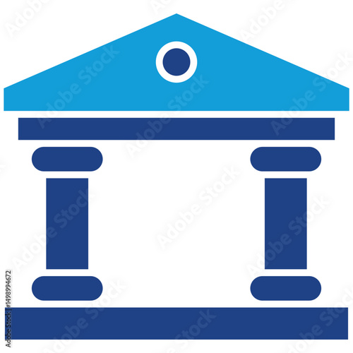 Municipal Dual Tone Icon Element For Design