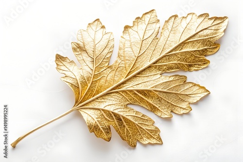 Golden dry oak leaves, yellow autumn foliage, brown and red fall nature