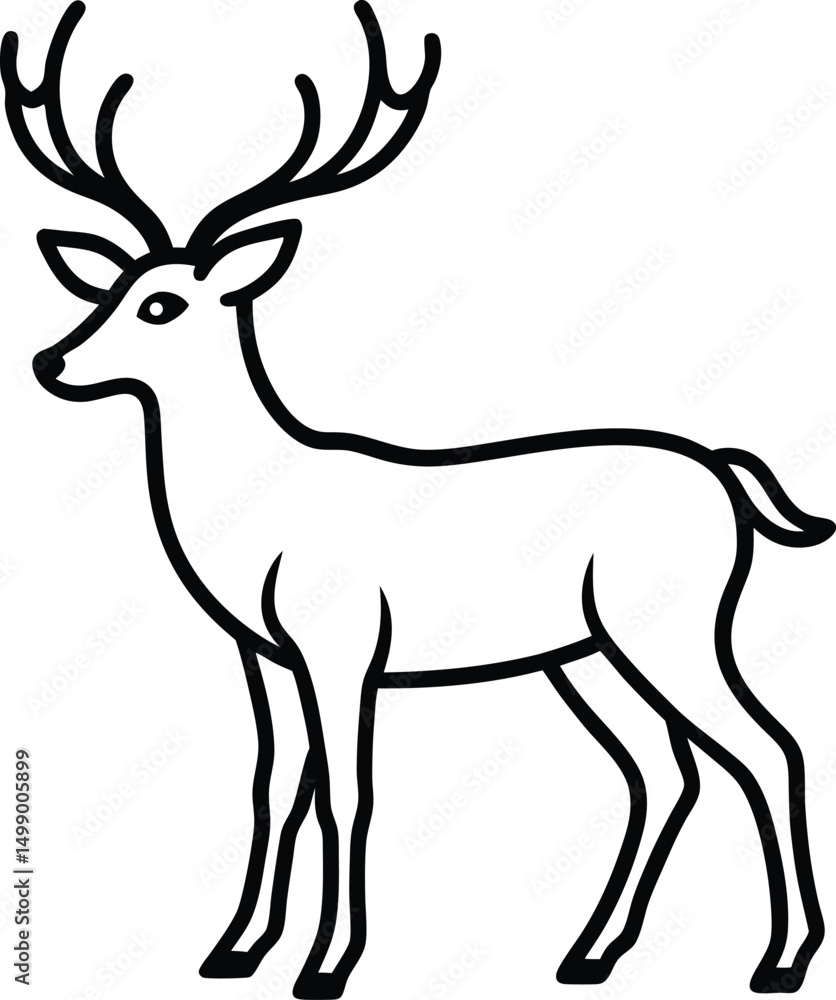 deer vector illustration deer vector illustration