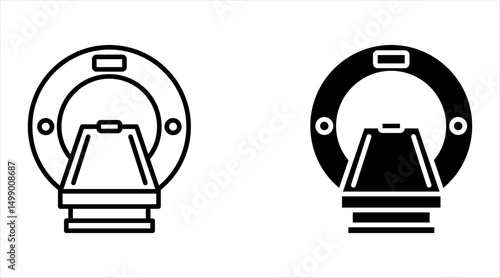 MRI icon vector set for ui designs