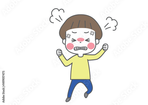 癇癪を起している子ども