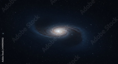 Spiral Galaxy in Deep Space A Cosmic Tapestry of Stars and Nebulae