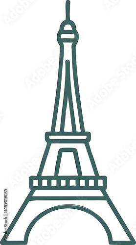 에펠탑, 아이콘, 심플, 관광, 파리, 에펠, 타워, 건축, 여행, 에우로파, 프랑스어, 건물, 기념물, 기념품, 벡터, 실루엣, 건설, 투어