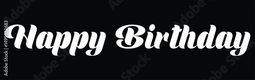 Elegant Happy Birthday Design Vector Illustration