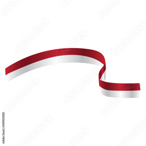 Indonesian Flag Ribbon