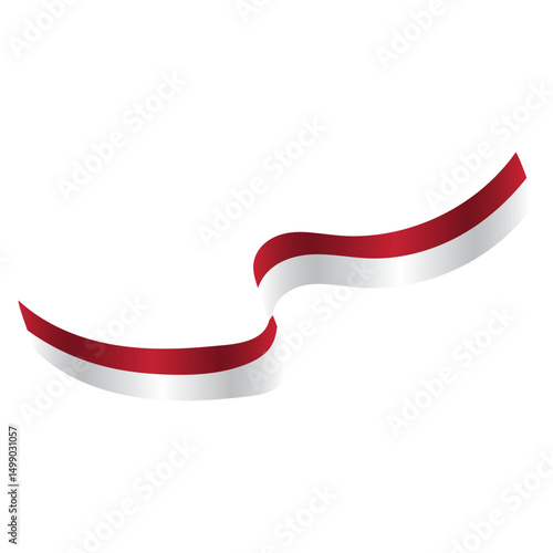 Indonesian Flag Ribbon