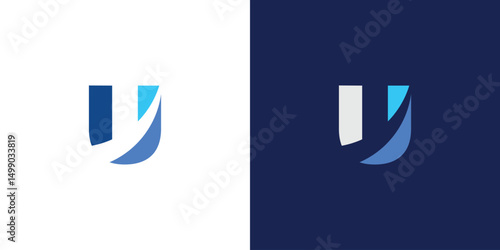 modern and professional letter U initials logo design