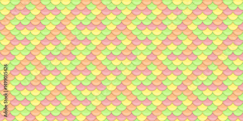 Pastelcolored scales pattern.  Perfect for spring, summer, or feminine designs.  This repeating texture evokes feelings of joy, sweetness, and playful energy.