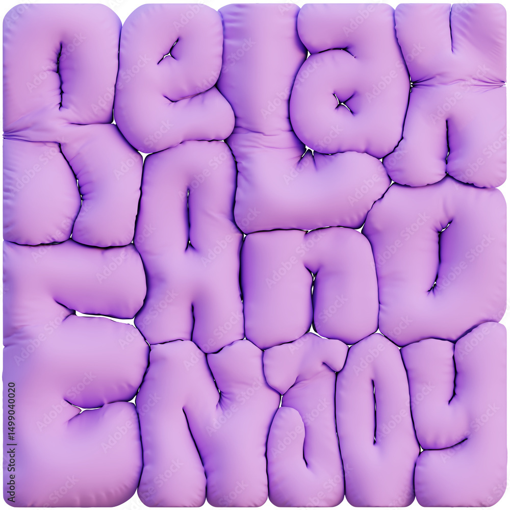 Inflated Relax and Enjoy 3D text in matte finish in purple color. Balloon bubble style typography. Design for social media, blog post Inflated Relax and Enjoy 3D text in matte finish in purple color. Balloon bubble style typography. Design for social media, blog post