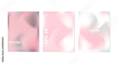 Abstract liquid wave background collection. Gradient colors. Dark and light color merging effect. Modern design template for web cover, ad banner, poster, brochure, flyer.