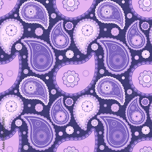 Trend classic by decoration paisley. Leaf india on hand-drawn traditional. Picture intricate of linen interior.