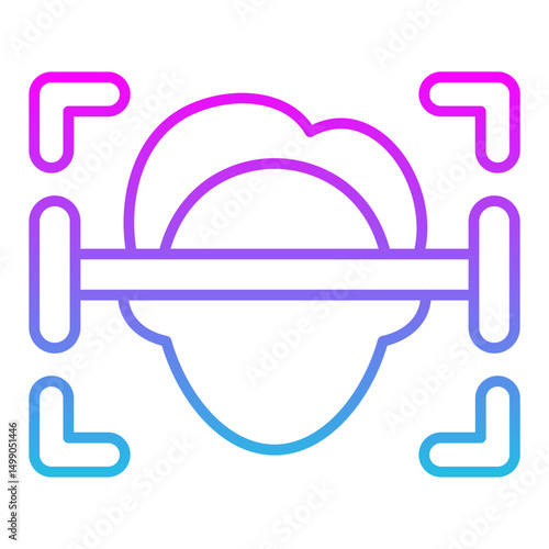 Face scanner Icon