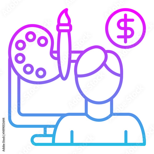 Digital nomad Icon