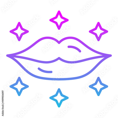Lip makeup Icon