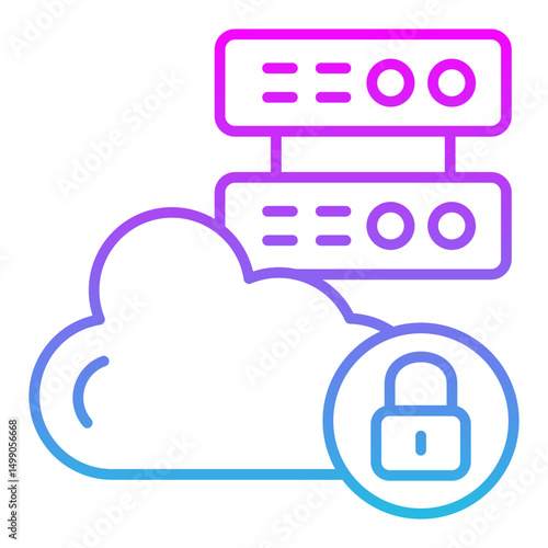 Cloud lock Icon