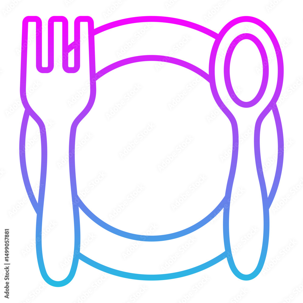 Fototapeta premium Dinner Icon