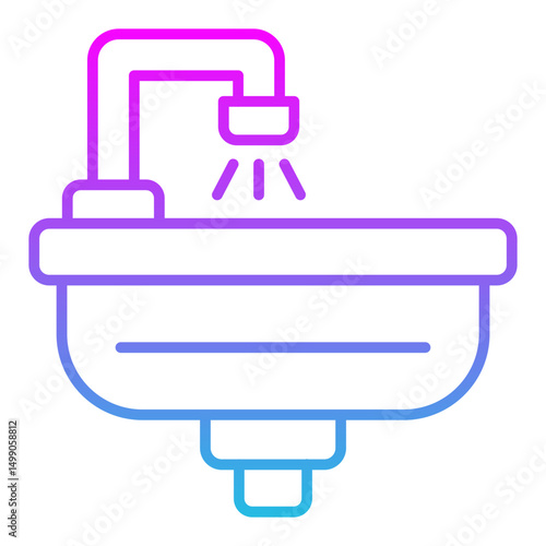 Hair wash sink Icon