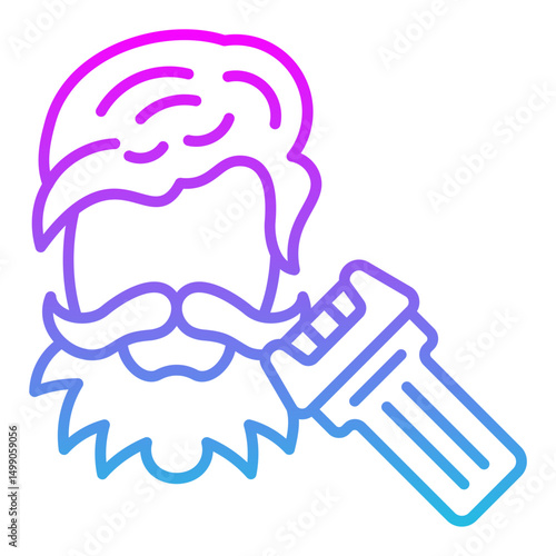 Beard trimming Icon