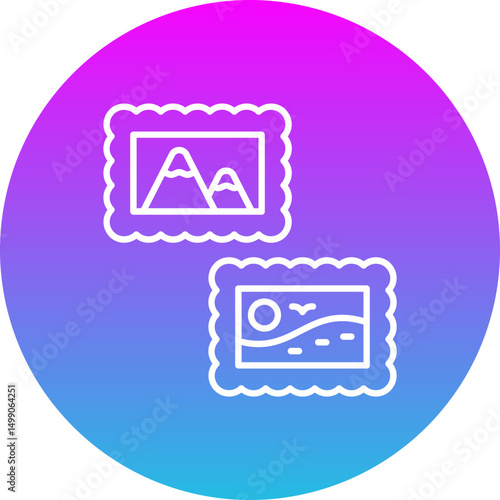 Stamp collecting Icon