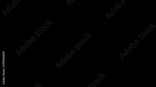 Animated green neon brain symbol with lightning bolts on black background for medical and tech concepts