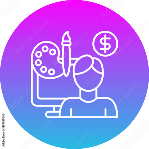 Digital nomad Icon