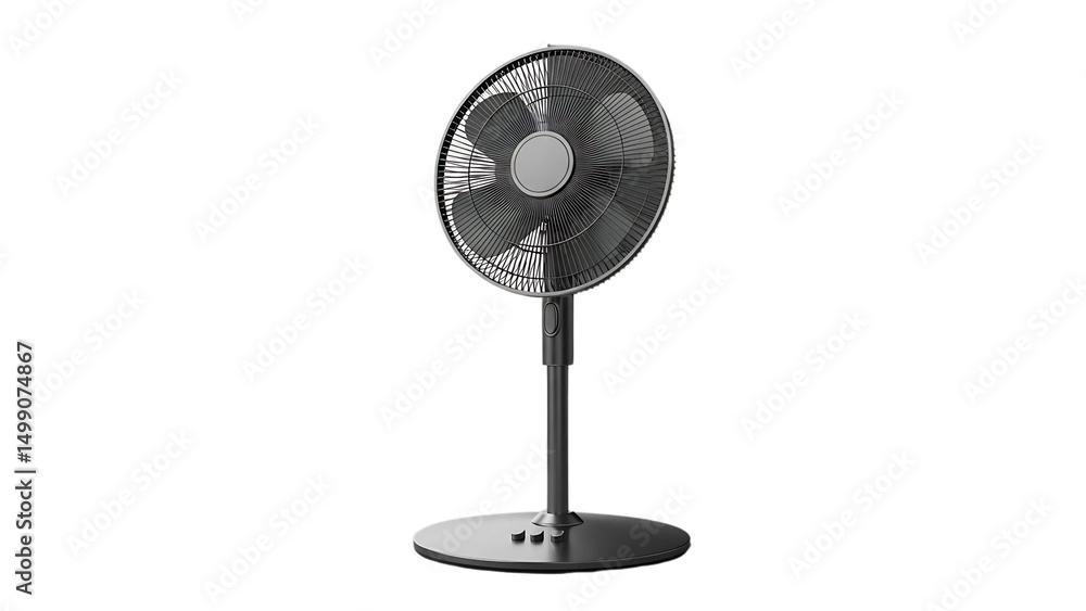 Obraz premium fan with white, black and blue background
