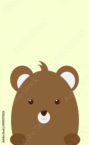 brown teddy bear on a light background,