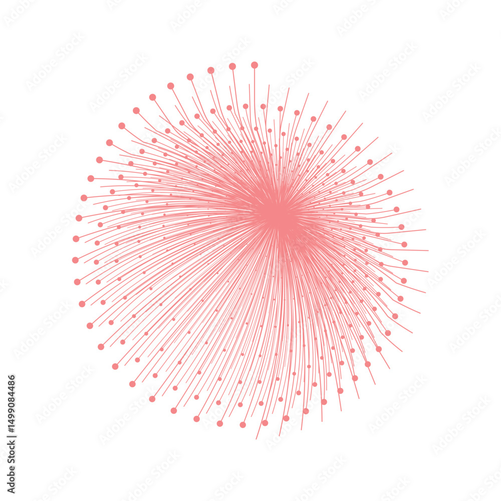 Obraz premium Particle Line Shapes