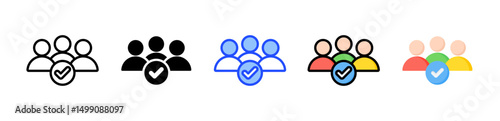Employee Icon Collection With Multiple Styles