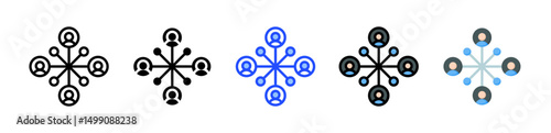 Stakeholders Icon Collection With Multiple Styles