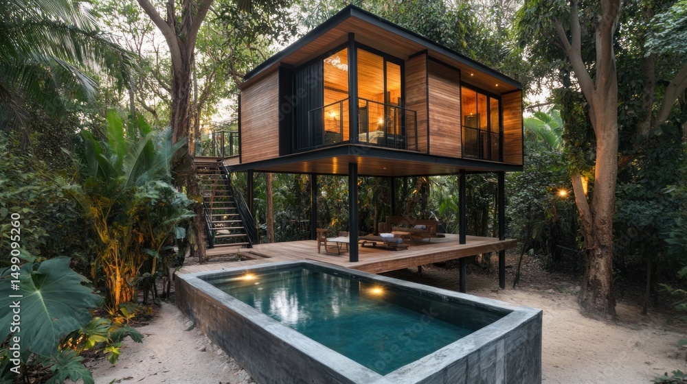 custom made wallpaper toronto digitalModern jungle retreat