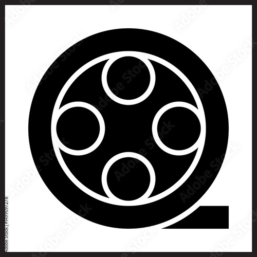 Film Reel Icon Design
