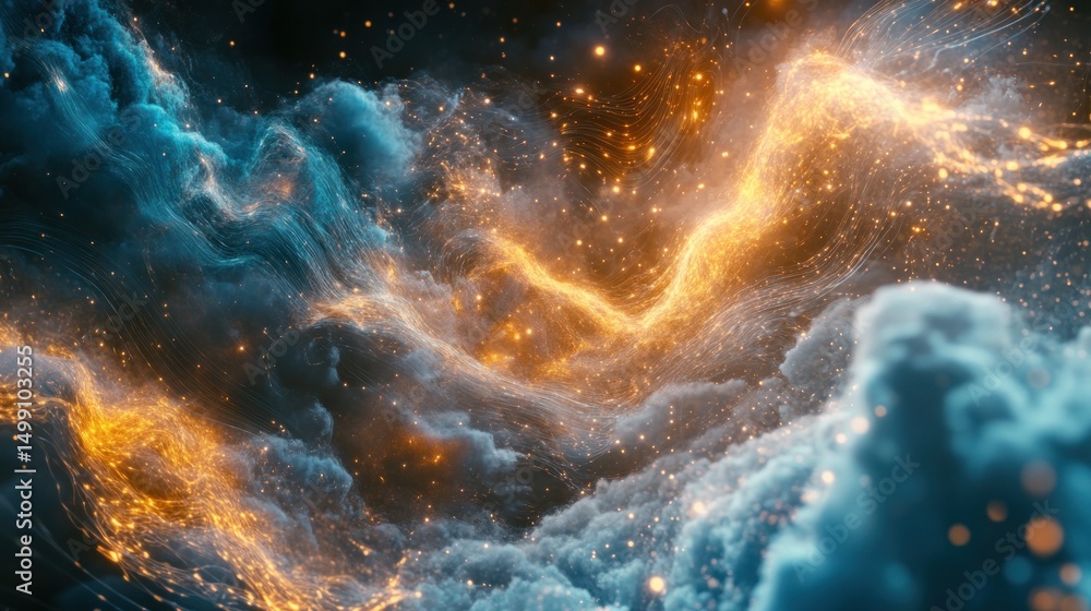 Fototapeta premium Abstract swirling nebula