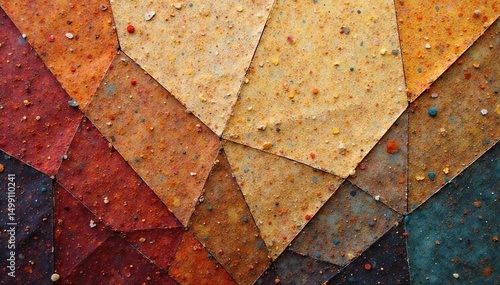 Geometric tapestry, muted earth tones, subtle texture, background image, minimalist, geometric