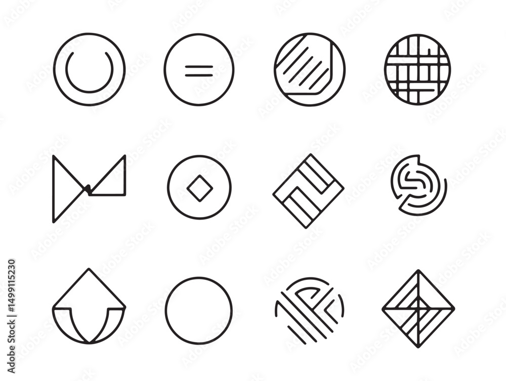 custom made wallpaper toronto digitalMinimalist galette tart line drawing vector for food lovers