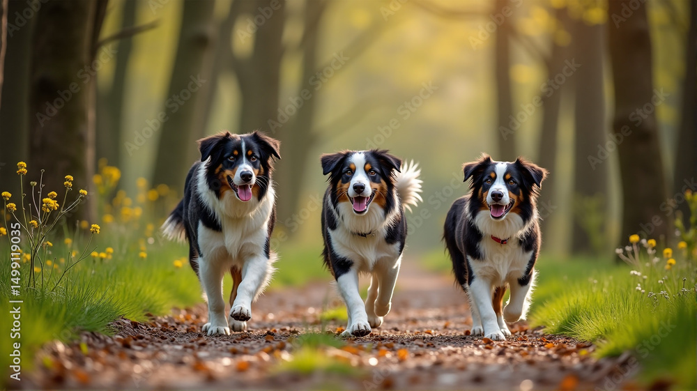 Obraz premium border collie puppy