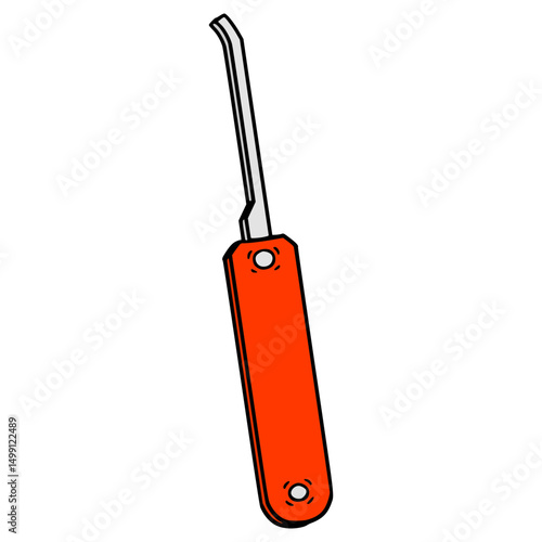 lockpick illustration hand drawn isolated vector