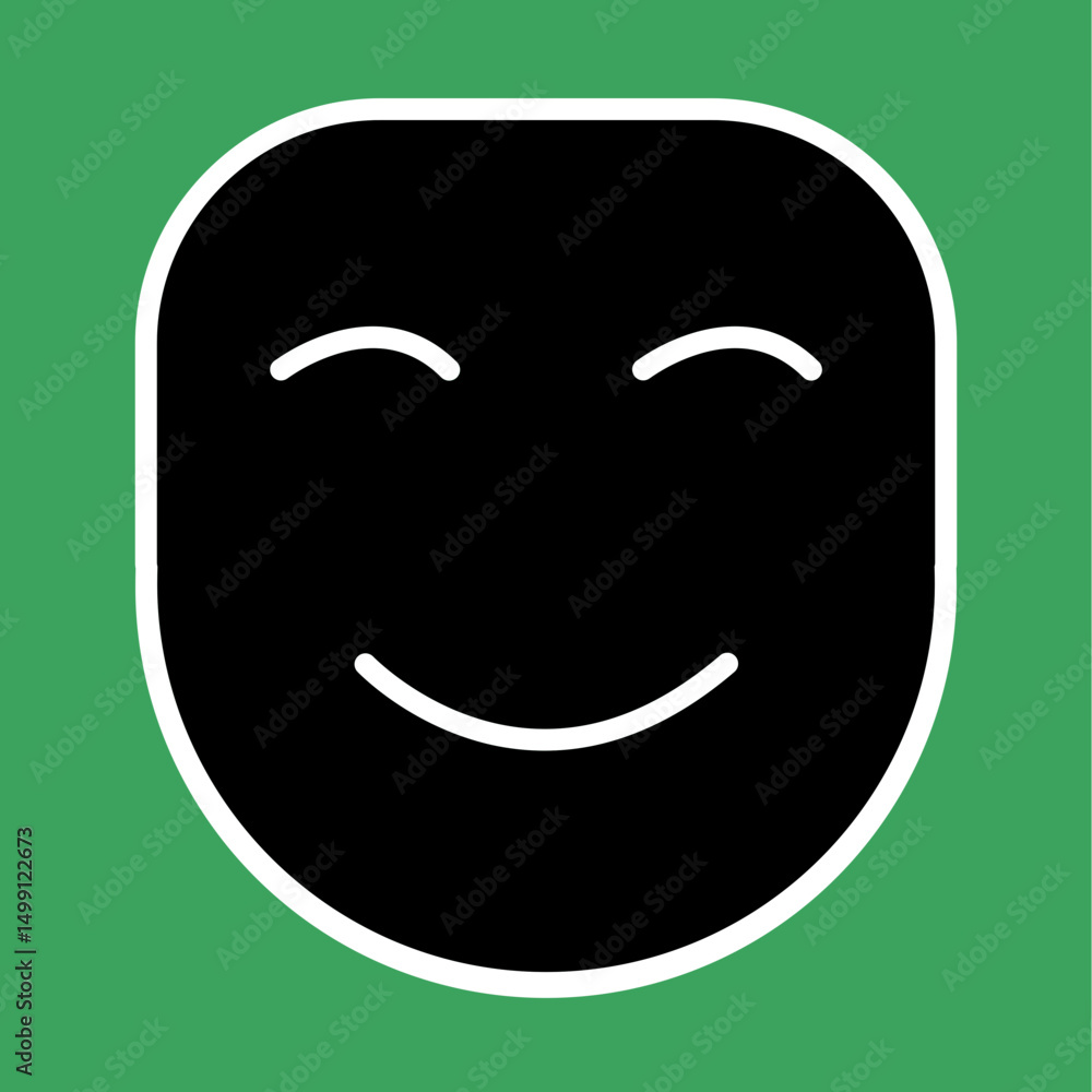 Theater Mask Icon Design Theater Mask Icon Design